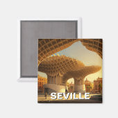 Metropol Parasol Sevilla Spanien Reisen Magnet (Vorderseite/Rückseite)