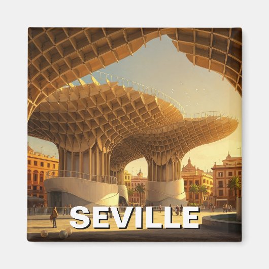 Metropol Parasol Sevilla Spanien Reisen Magnet (Vorne)