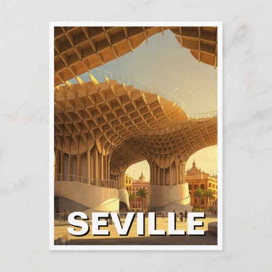 Metropol Parasol Sevilla Spanien Reisen Postkarte (Vorderseite)