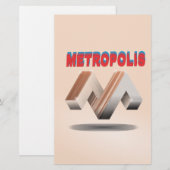 Metropole 1 briefpapier (Vorne/Hinten)