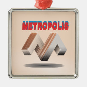 Metropole 1 ornament aus metall