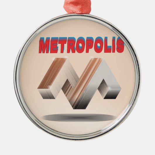 Metropole 1 ornament aus metall (Vorne)