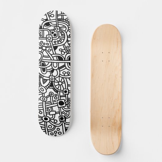 Metropole I - Holz Skateboard (Vorderseite)