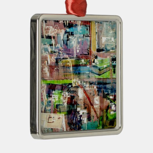 Metropole II Silbernes Ornament (Rechts)