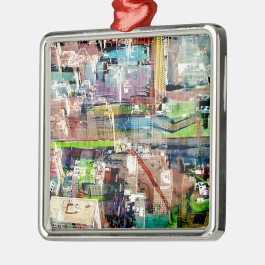 Metropole II Silbernes Ornament (Links)