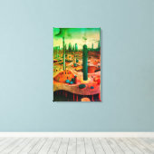 Metropole Leinwanddruck (Insitu (Holzboden))