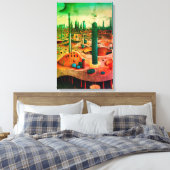 Metropole Leinwanddruck (Insitu (Schlafzimmer))