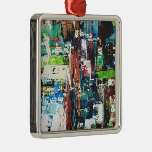 Metropole Silbernes Ornament (Rechts)