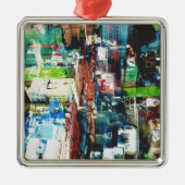 Metropole Silbernes Ornament (Vorne)