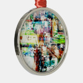 Metropole VI Silbernes Ornament (Rechts)