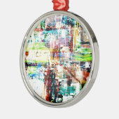 Metropole VI Silbernes Ornament (Links)