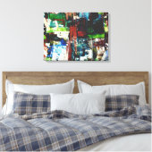 Metropole VIII Leinwanddruck (Insitu (Schlafzimmer))