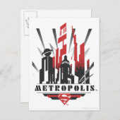 Metropolis Art Deco Postkarte (Vorne/Hinten)