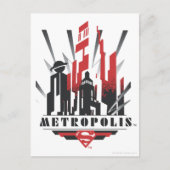 Metropolis Art Deco Postkarte (Vorderseite)
