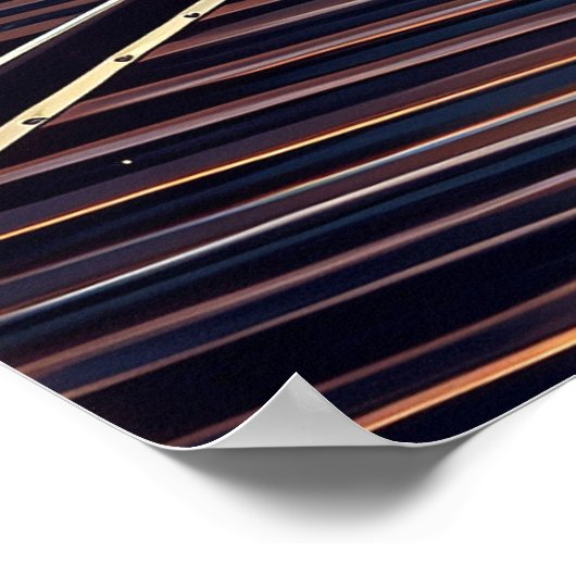 Metropolis Express | Art Deco New York Train Poster (Ecke)