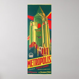 METROPOLIS, geleitet von Fritz Lang 1927 Hollywood Poster