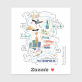 Metropolis - Geschichtsbuch Aufkleber (Blatt)