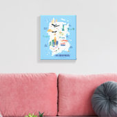 Metropolis - Geschichtsbuch Leinwanddruck (Insitu (Wohnzimmer))