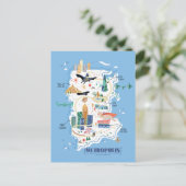 Metropolis - Geschichtsbuch Postkarte (Stehend Vorderseite)