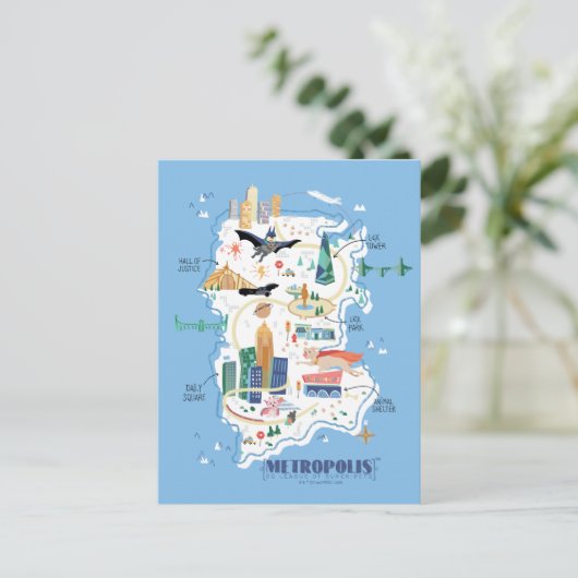 Metropolis - Geschichtsbuch Postkarte (Stehend Vorderseite)