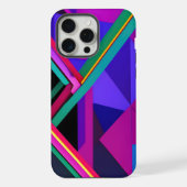 "Metropolis Grid: Eine digitale Reflektion" iPhone Hülle (Rückseite)