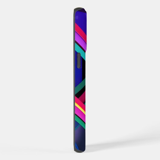 "Metropolis Grid: Eine digitale Reflektion" iPhone Hülle (Rechte Seite)