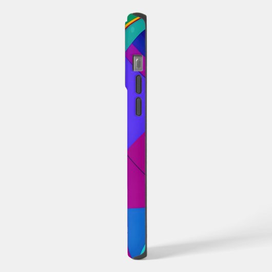 "Metropolis Grid: Eine digitale Reflektion" iPhone Hülle (Linke Seite)