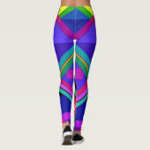 "Metropolis Grid: Eine digitale Reflektion" Leggings (Rückseite)