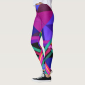 "Metropolis Grid: Eine digitale Reflektion" Leggings (Links)