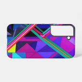 "Metropolis Grid: Eine digitale Reflektion" Samsung Galaxy Hülle (Rückseite (Horizontal))