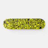 Metropolis III - Gelb schwarz Skateboard (Horizontal)