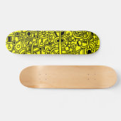 Metropolis III - Gelb schwarz Skateboard (Horizontal)