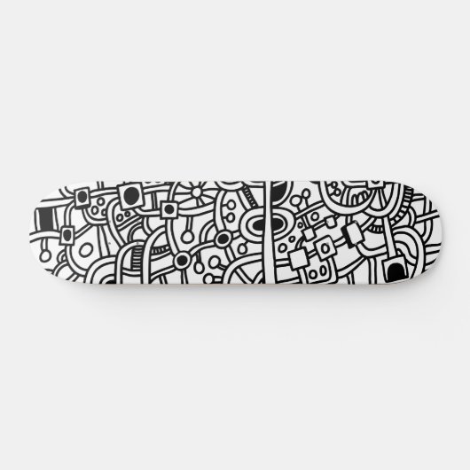 Metropolis III - Holz Skateboard (Horizontal)