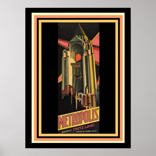 Metropolis Movie Poster 12 x 16 (Vorne)