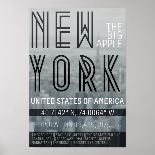 Metropolis New York Poster (Vorne)