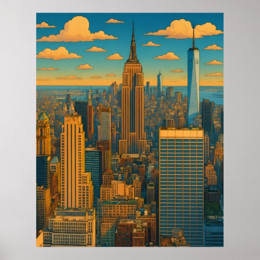 Metropolis-Silhouette Poster (Vorne)