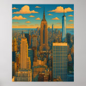 Metropolis Skyline Poster (Vorne)
