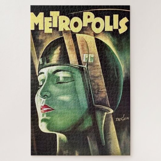 Metropolis Vintage-Film Puzzle (Vertikal)