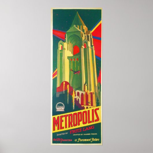 Metropolis von Fritz Lang 1927 Alte Filmplakate Poster (Vorne)