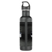 Metropolitan Black and White Nash Edelstahlflasche (Rückseite)