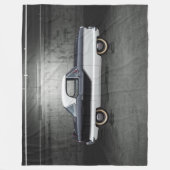 Metropolitan Black and White Nash Fleecedecke (Vorderseite)