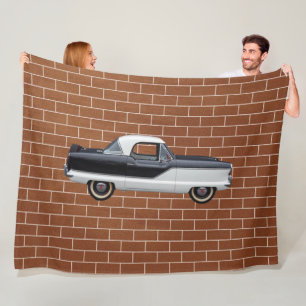 Metropolitan Black and White Nash Fleecedecke
