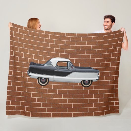 Metropolitan Black and White Nash Fleecedecke (Beispiel)