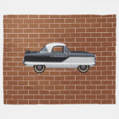 Metropolitan Black and White Nash Fleecedecke (Vorderseite (Horizontal))