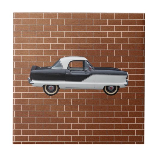 Metropolitan Black and White Nash Fliese (Vorderseite)