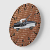 Metropolitan Black and White Nash Große Wanduhr (Winkel)