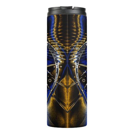 Metropollis 3D-Abstrakt Thermosbecher (Rückseite)