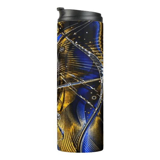 Metropollis 3D-Abstrakt Thermosbecher (Nach rechts gedreht)