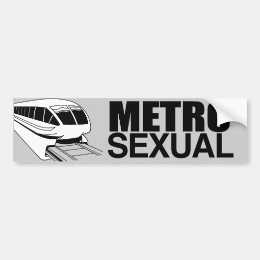 METROSEXUAL -.png Autoaufkleber (Vorne)