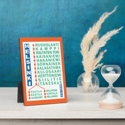 Metrostation Helsinki Fotoplatte (Seite)